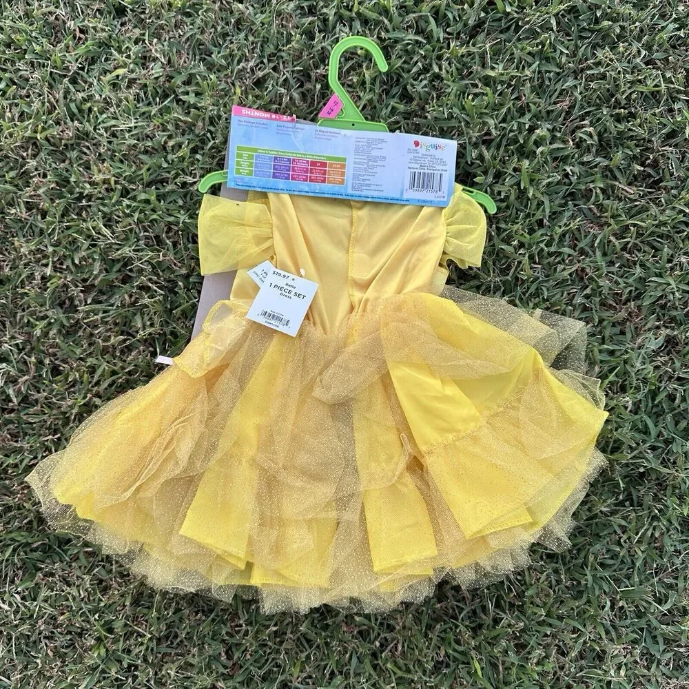 Disney‎ Princess Belle Costume Infant 12-18 Months Walmart Exclusive Halloween - Picture 6 of 8